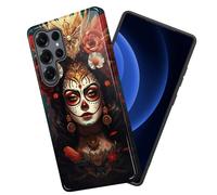 JHYYTUJTYP Dual Layer Shockproof Case for Samsung Galaxy S26 Ultra - Heavy Duty Protective Phone Cover, Anti-Scratch, Raised Camera & Screen Protection,Sugar Skull Girl