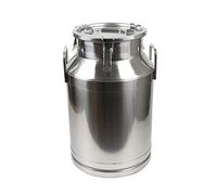 JHZDX Stainless Steel Milk Can, 40L Silver Milk Canister Dairy Pot Bucket Liquid Storage Barrel with Strong Sealed Lid,40L/10.56 Gallon
