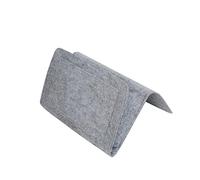 JHzood Bedside Felt Storage Bag With Pockets, Magazine Phone Remote Holder, Sofa Storage Bag, Bed Desk Bag, Magazine Phone Remote Holder For Home Bed Rails Small Things (Black)