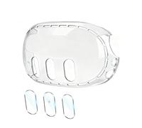JHZWD Upgraded Lens Protector Cover for Meta Quest 3, Plastic Hard Protective Shell Cover for Oculus Quest 3, Accessories for Quest 3 - Frosted Clear