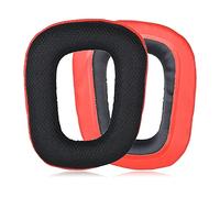 JHZZWJ Earpads Compatible with Logitech G930, G430, G432, G332, G35, F450 Cushion Pads Professional Headphones Ear Pads Cushions Replacement red