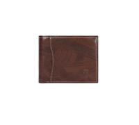 JI YA LI Handmade PU Men Wallet， Slim RFID Blocking Card Holder with Card Slots, Money Pockets, Clear Window ， Cash Organizer for Men, Brown, S, Portable
