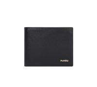 JI YA LI Mens RFID Leather Wallet, Extra Capacity Billfold, Secure & Durable, with Credit Cards Slots & Flip Up ID, Black, Classic