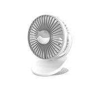 Jia Hu 1Pc Mini Desktop Fan Portable Cooling Fan with 3 Speed Clip Fan Night Light
