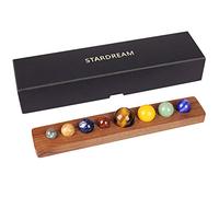 Jia Hu 8 Planets Handicraft Natural Gemstone Rocks Set Display Decorations Box for All Occasions