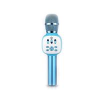 JIA JIA Microphone for Kids, Portable Handheld Wireless Bluetooth Karaoke Microphone Machine,Suitable for Indoor&Outdoor Use,Blue