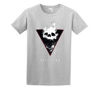 JIA YU Destiny 2 Darkness Zone Short Sleeve T-Shirt for Men Size 3XL Gray