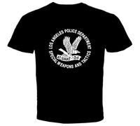 JIA YU HAO Swat LAPD Unisex 100% Cotton Short-Sleeve T-Shirts Black M
