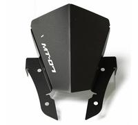 JIABAOCA Motorcycle Windscreen Adjustable for MT07 MT-07 MT 07 FZ07 2013 2014 2015 2016 2017, Retro Motorcycle Windscreen Wind Deflector Front Fly Screen, Air Deflector, Sports Visor, Accessories,B