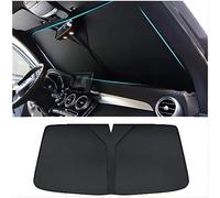 JIABAOCA Windscreen Sun Shade for Car Inside for VW Crafter 2017+, Foldable Car Windshield UV Visor Cover Front Rear Window Shade To Block UV, Auto Interior Accessories,B-BLACK