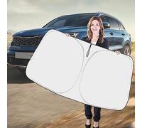 JIABAOCA Windscreen Sun Shade for Car Inside for VW Crafter 2017+, Foldable Car Windshield UV Visor Cover Front Rear Window Shade To Block UV, Auto Interior Accessories,A-SLIVER