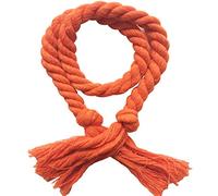 Jiacheng29 1 Pair Cotton Linen Rope Curtain Tie Back Window Tieback Holdback Holder Home Office Decor Orange