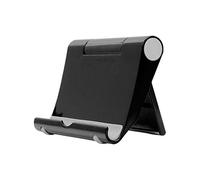 Jiacheng29_ Laptop Stand, Phone Support Rack Convenient Foldable Adjustable Phone Desk Stand Holder for Desktop Bed Office - Black