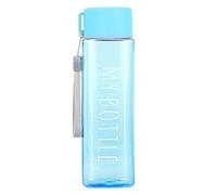 Jiacheng29_ Water Bottle, 500Ml Sports Bottle, Large-Capacity Square Water Cup, with Handle for Camping, Portable Drop Resistant Cup