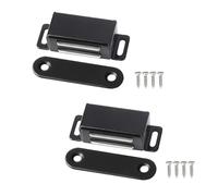 JIADEXIN 2pcs Magnetic Door Catch Cabinet Latches Magnetic Hardware Stainless Steel for Cupboards Door Closer Latches for Kitchen Cupboard Wardrobe Closet and Drawer (mit Screws Kit)