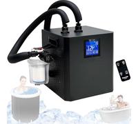 JIADUOFU 1/3 h-p ice bath water chillerwith external filter pump & insulated hoses, remote control, cold plunge water chiller -portable cold plunge cooling system for home muscle recovery