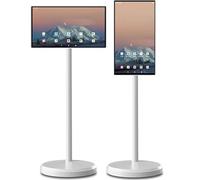 JIADUOFU 21.5-Inch Mobile Smart Touch Screen, Portable Smart TV with Touchscreen Display,7800mAh Battery, Rolling TV on Wheels with Voice Control Android OS 6G RAM+128G Storage