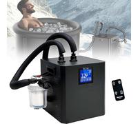 JIADUOFU Ice bath chiller& cold plunge tub kit, 1/3hp powerful & 35db quiet cold plunge chiller, cools to 39°f with remote control, wide compatible for most bathtubs with inlet/outlet/no ports