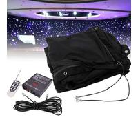 JIADUOFU LED Starry Sky Backdrop,LED Velvet Starry Sky Cloth Background,Folding LED Stage Star Backdrop Star Light Curtain with Remote Control,for Christmas Party Club Show Decoration 3x6m