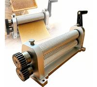 JIADUOFU Manual beeswax comb foundation roller mill, 280mm beeswax roller, 4.9/5.1/5.4 mm cell (available), aluminum alloy, portable bee wax press, beekeeping tools for producing honeycomb 5.1mm