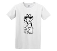 JIAERLE TOYS Men's Round Neck T-Shirt Fat Freddy's Cat Fabulous Furry Freak Brothers Comfortable Fabrics to accompany You All Summer White L