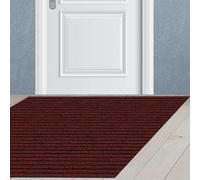 JIAFANG Kitchen Mat 125 x 154 cm for Perfect Dust Grabbing Non Slip Rubber Backed Door Mats Outdoor Indoor Outdoor for Back Front Door, Patios, Red