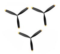 JIAFANRC Volantex RC 3-Blade Propeller - Replacement Propeller Set 3pcs for 761-5 P-51D, 761-08B F4U, 761-9 T28, 761-11 BF109, 761-12 Spitfire, 761-13 P40, 761-16 P47 RC Airplane Models