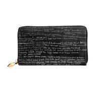 JIAGLINDE Abstract Science Chemistry Print Men'S And Women'S Leather Wallet,Mobile Phone Bag,Soft Leather Printed Zipper Coin Purse,Multi Card Slot Wallet