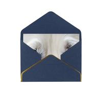 JIAGLINDE Blue Eyes Wolf Print Advanced Feeling Blank Greeting Cards Pearl Paper Envelopes Anniversary Cards Thank You Cards,Wedding Wishes Birthday Thanksgiving Christmas Card.