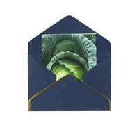 JIAGLINDE Bright Cabbage Print Advanced Feeling Blank Greeting Cards Pearl Paper Envelopes Anniversary Cards Thank You Cards,Wedding Wishes Birthday Thanksgiving Christmas Card.