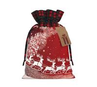JIAGLINDE Christmas Magic Print Christmas Gift Bags Xmas Present Bags With Gift Tag Halloween Candy Bags For Wrapping Gifts For Birthday Wedding (S/M)