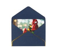 JIAGLINDE Cute Christmas Doll Print Advanced Feeling Blank Greeting Cards Pearl Paper Envelopes Anniversary Cards Thank You Cards,Wedding Wishes Birthday Thanksgiving Christmas Card.