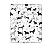 JIAGLINDE Cute Dachshund Dog Print Square Cloth Mousepad, Non Slip Washable Rubber Base Mousepad for Office Desktop Laptops Wireless Mice 10x12 in.