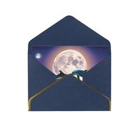 JIAGLINDE Cute Dolphins Print Advanced Feeling Blank Greeting Cards Pearl Paper Envelopes Anniversary Cards Thank You Cards,Wedding Wishes Birthday Thanksgiving Christmas Card.