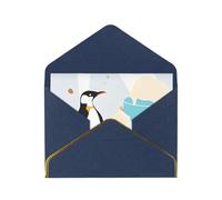 JIAGLINDE Cute Penguins Print Advanced Feeling Blank Greeting Cards Pearl Paper Envelopes Anniversary Cards Thank You Cards,Wedding Wishes Birthday Thanksgiving Christmas Card.