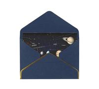 JIAGLINDE Exploring The Solar System Print Advanced Feeling Blank Greeting Cards Pearl Paper Envelopes Anniversary Cards Thank You Cards,Wedding Wishes Birthday Thanksgiving Christmas Card.