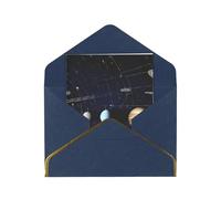 JIAGLINDE Exploring The Solar System Print Advanced Feeling Blank Greeting Cards Pearl Paper Envelopes Anniversary Cards Thank You Cards,Wedding Wishes Birthday Thanksgiving Christmas Card.