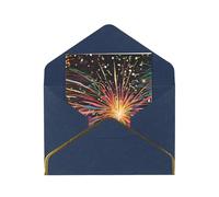 JIAGLINDE Explosion Firework 3d Print Advanced Feeling Blank Greeting Cards Pearl Paper Envelopes Anniversary Cards Thank You Cards,Wedding Wishes Birthday Thanksgiving Christmas Card.