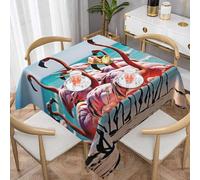 JIAGLINDE Flamingos On The Beach Print Fashion Water Resistant Square Table Cloth, Home Kitchen Restaurant Farmhouse Picnic Table Decoration Tablecloth.