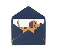 JIAGLINDE Funny Dachshund Dog Print Advanced Feeling Blank Greeting Cards Pearl Paper Envelopes Anniversary Cards Thank You Cards,Wedding Wishes Birthday Thanksgiving Christmas Card.