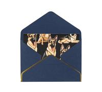 JIAGLINDE German Shepherd Print Advanced Feeling Blank Greeting Cards Pearl Paper Envelopes Anniversary Cards Thank You Cards,Wedding Wishes Birthday Thanksgiving Christmas Card.