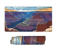 JIAGLINDE Grand Canyon Print Oversize Cloth Mousepad 16x29.5 in, Non Slip Washable Rubber Base Keyboard Pad for Office Laptops Desktop Wireless Mice