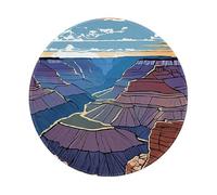JIAGLINDE Grand Canyon Print Round Cloth Mousepad, Non Slip Washable Rubber Base Mousepad for Office Desktop Laptops Wireless Mice 8in