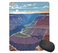 JIAGLINDE Grand Canyon Print Square Cloth Mousepad, Non Slip Washable Rubber Base Mousepad for Office Desktop Laptops Wireless Mice 7x9 in
