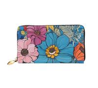 JIAGLINDE Hello Hawaii Print Men'S And Women'S Leather Wallet,Mobile Phone Bag,Soft Leather Printed Zipper Coin Purse,Multi Card Slot Wallet