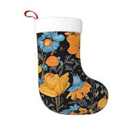 JIAGLINDE Hippie Pattern Print Christmas Decorative Stockings Fireplace Christmas Tree Gift Bag BedHead Hanging Decorative Plush Christmas Socks, 17.7 in