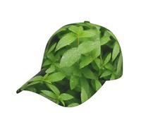 JIAGLINDE Leaf with Rain Print Adjustable Funny Baseball Cap for Women,Trucker Hat Fashionable Dad Hats Casual Summer Sunhat.