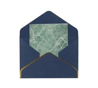 JIAGLINDE Marble Blue Grey Print Advanced Feeling Blank Greeting Cards Pearl Paper Envelopes Anniversary Cards Thank You Cards,Wedding Wishes Birthday Thanksgiving Christmas Card.