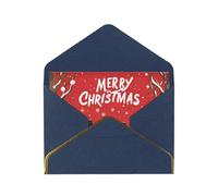JIAGLINDE Merry Xmas Print Advanced Feeling Blank Greeting Cards Pearl Paper Envelopes Anniversary Cards Thank You Cards,Wedding Wishes Birthday Thanksgiving Christmas Card.