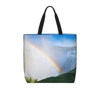 JIAGLINDE Niagara Falls Print Tote Bag Women Single Shoulder Leisure Bag Multi-Purpose Large Shopping Bag.